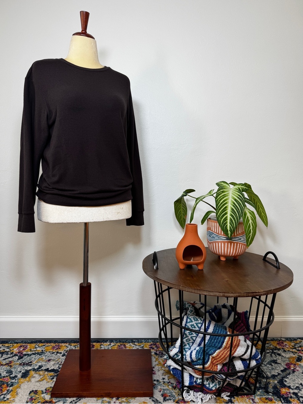 Uniqlo - Brown Long-Sleeve Crewneck Pullover